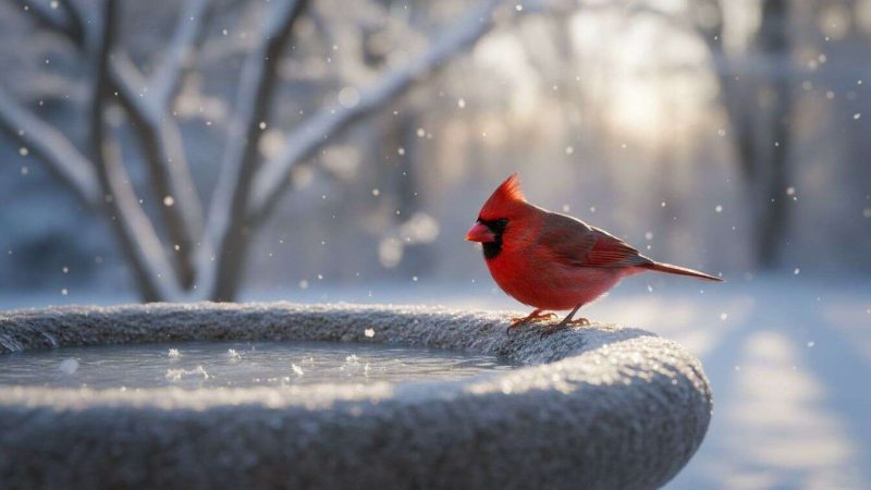 Donner de l&rsquo;eau aux oiseaux en hiver : l&rsquo;erreur à éviter pour ne pas les mettre en danger