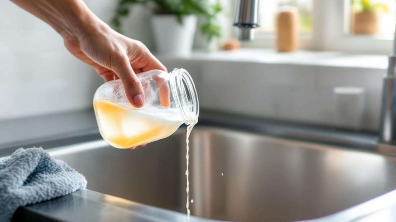 Versez ce mélange dans l&rsquo;évier chaque semaine pour ne plus jamais avoir de mauvaises odeurs