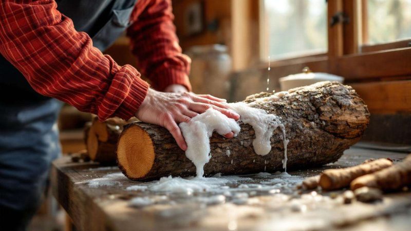 Bois de chauffage : comment reconnaître un bois sec en 2 secondes (le test du liquide vaisselle)
