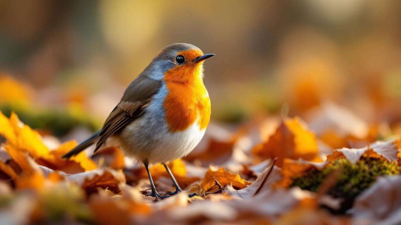 Rouges-gorges au jardin : l&rsquo;aliment inattendu qui les attire en masse en automne