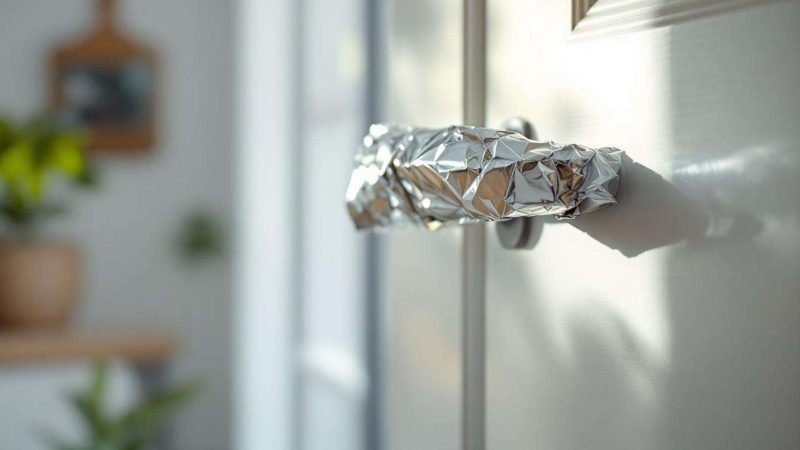 Papier aluminium sur les poignées de porte : c&rsquo;est quoi cette astuce devenue virale sur les réseaux sociaux ?