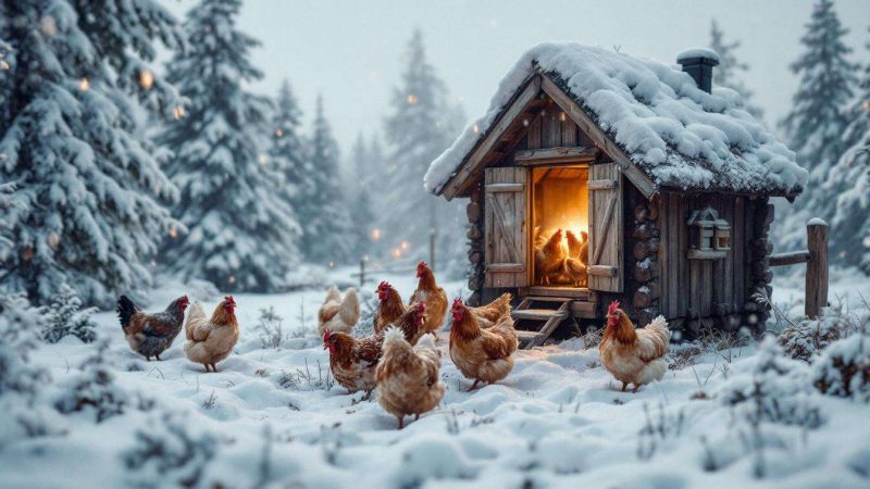Élever des poules en hiver : cette astuce norvégienne les garde bien au chaud sans électricité