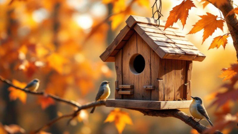 Comment fabriquer un nichoir à rouge gorge pour attirer les oiseaux cet automne