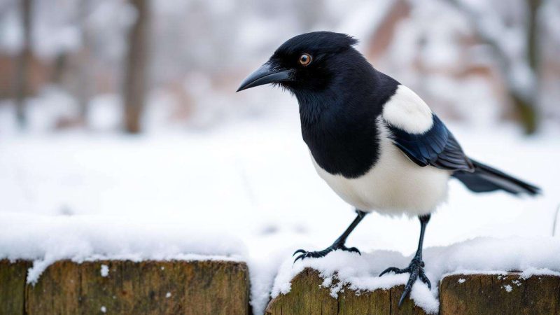 Cet oiseau est un cauchemar » : les astuces naturelles pour éloigner les pies de son jardin en hiver