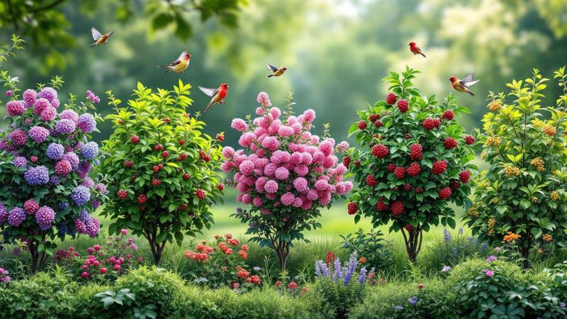 Les 5 arbustes à baies incontournables pour un jardin vivant et rempli d&rsquo;oiseaux !