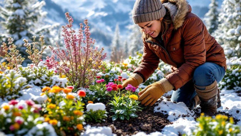 Protéger vos plantes vivaces cet hiver : le geste simple pour éviter le gel et les chocs thermiques en montagne