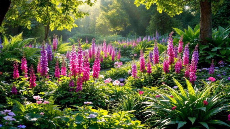 Plantes couvre-sol fleuries : l&rsquo;astuce pour sublimer un jardin de fougères et hostas sans les étouffer