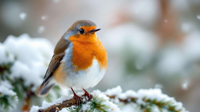 Ne donnez surtout pas cet aliment aux rouges-gorges il est dangereux pour eux par grand froid