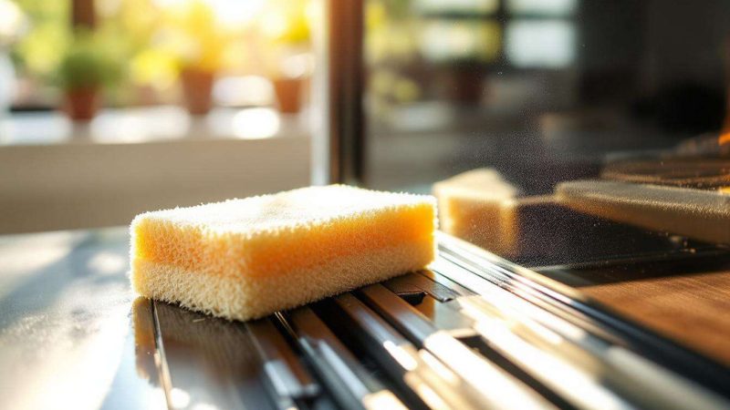 Arrêtez de décaper votre vitre de poêle cette éponge naturelle fait tout le travail sans frotter