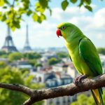 Perruches vertes : d’où viennent ces oiseaux exotiques qui ont envahi Paris et toute l’Île-de-France ?