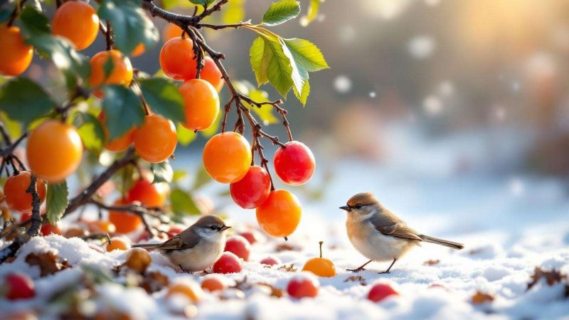 Jardin : ne jetez plus ce fruit d’hiver méconnu, il attire les oiseaux et booste vos récoltes