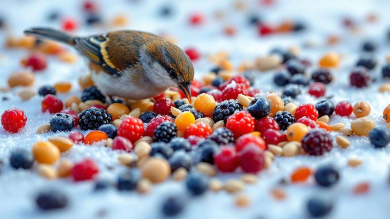 On parle souvent de nichoirs, mais beaucoup moins de cet aliment vital pour la survie des oiseaux en hiver