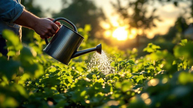 Arroser le matin : pourquoi c&rsquo;est deux fois plus efficace que le soir
