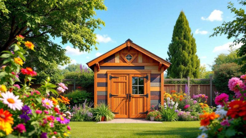 Peindre un abri de jardin : quelles lasures protègent le bois le mieux contre les intempéries