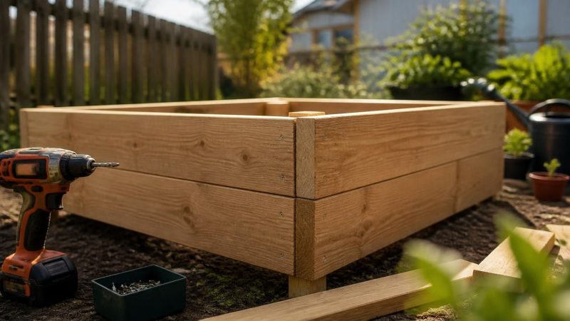 Fabrication d&rsquo;un potager surélevé en bois : guide pas à pas